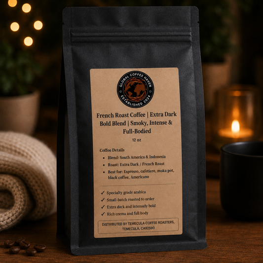 French Roast Coffee | Extra Dark Bold Blend | Smoky, Intense & Full-Bodied
